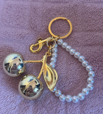 Handbag accessory - cherry