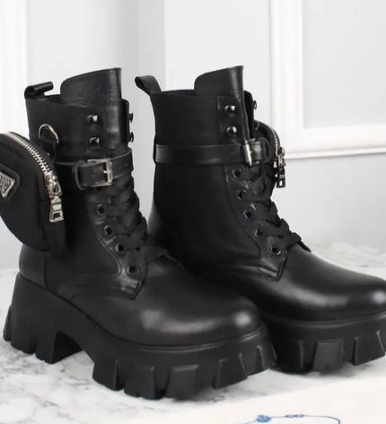 Prada Monolith Boots Black