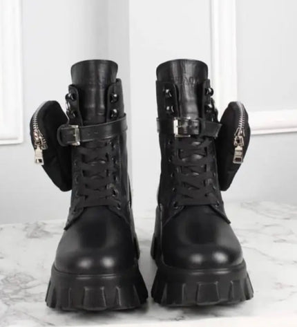 Prada Monolith Boots Black