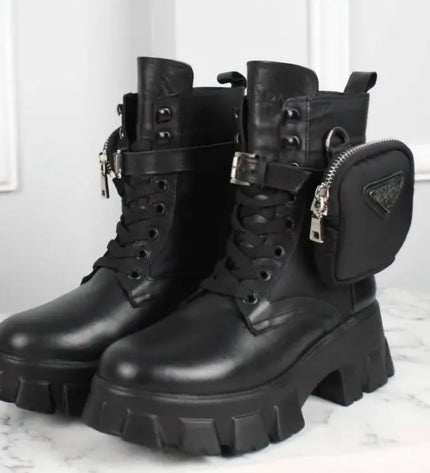 Prada Monolith Boots Black