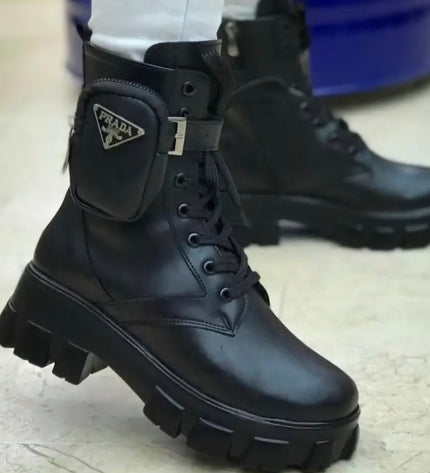 Prada Monolith Boots Black