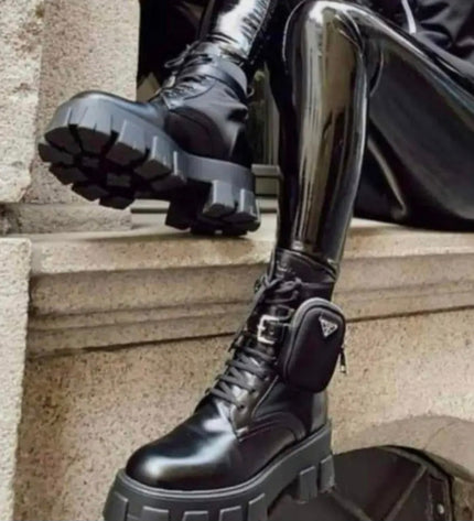 Prada Monolith Boots Black
